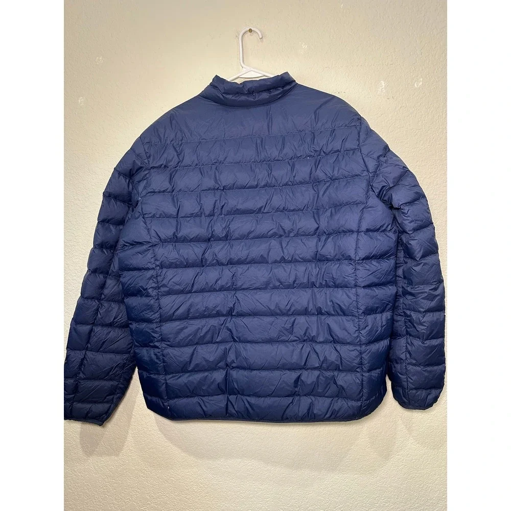 Eddie Bauer Mens 650 Down Packable Jacket Insignia Blue Puffer EB004779 XL NWT‎